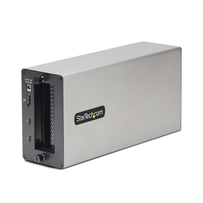 StarTech.com Thunderbolt 3 PCIe-expansionschassi, externt hölje med dubbla PCI Express-kortplatser, PCIe-box för bärbara datorer/stationära datorer/all-in-one, 8K/4K-utgång via TB3/DP 1.4-portar, för videoinspelnings-/fiber-/ Ethernet-kort