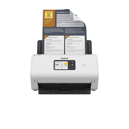 Brother ADS-4500W skannrar ADF-skanner 600 x 600 DPI A4 Svart, Vit