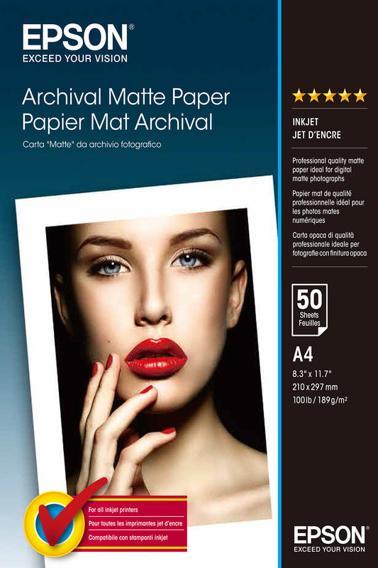 Epson Archival Matte Paper - A4 - 50 ark