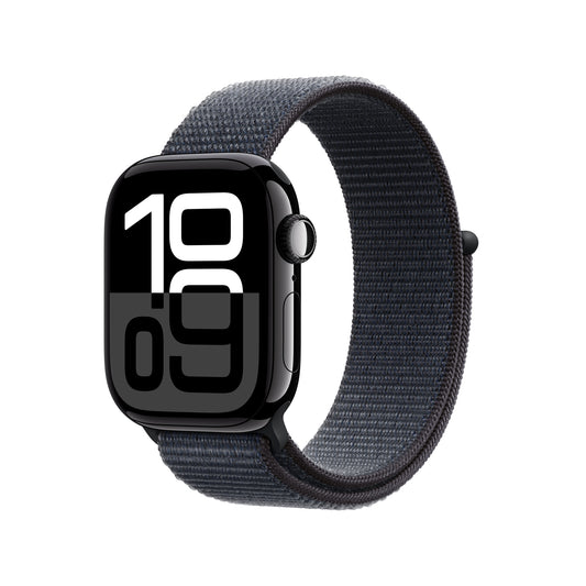 Apple Watch Series 10 OLED 42 mm Digital 374 x 446 pixlar Pekskärm 4G Svart Wi-Fi GPS
