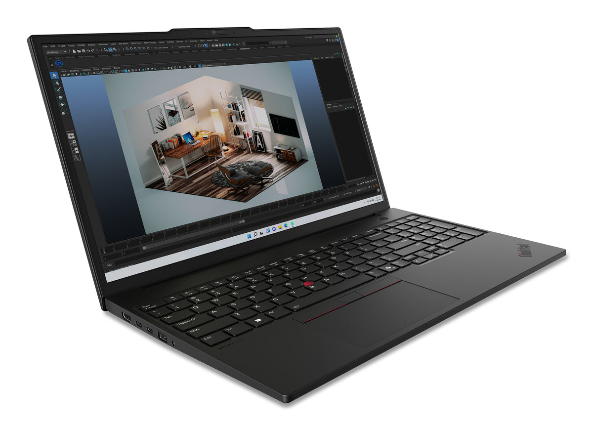 Lenovo ThinkPad P16s Gen 3 (Intel) Intel Core Ultra 7 155H Mobil arbetsstation 40,6 cm (16") WUXGA 32 GB DDR5-SDRAM 1 TB SSD Wi-Fi 6E (802.11ax) Windows 11 Pro tyska Svart