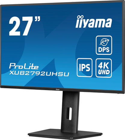 iiyama ProLite XUB2792UHSU-B6 platta pc-skärmar 68,6 cm (27") 3840 x 2160 pixlar 4K Ultra HD LED Svart