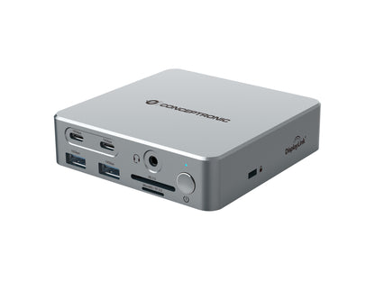 Conceptronic DONN25G dockningsstationer för bärbara datorer Kabel USB 3.2 Gen 2 (3.1 Gen 2) Type-C Silver