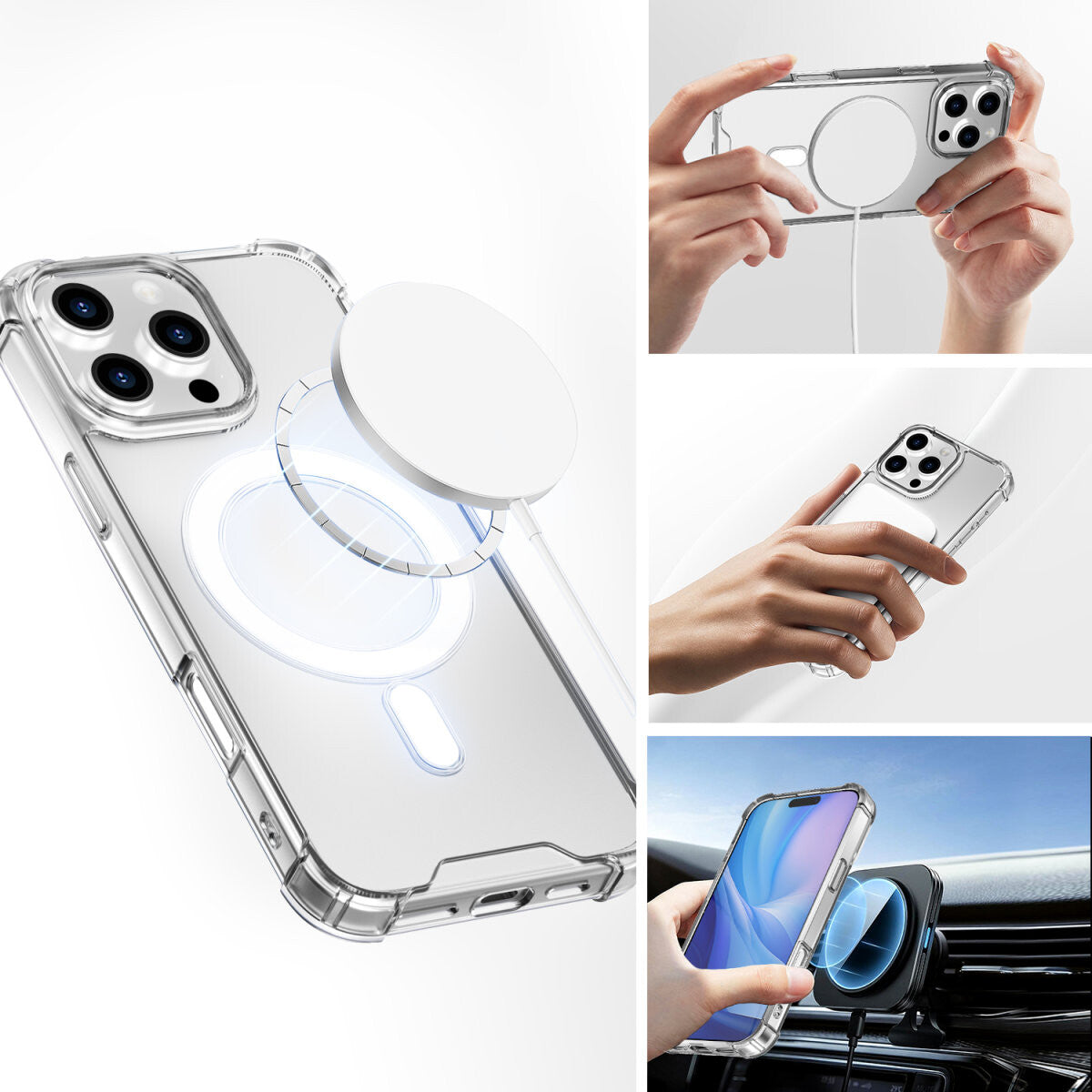 4smarts 541184 mobiltelefonfodral 17,5 cm (6.9") Omslag Transparent