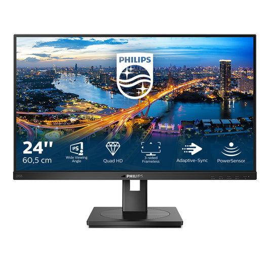 Philips B Line 245B1/00 LED display 60,5 cm (23.8") 2560 x 1440 pixlar Quad HD Svart