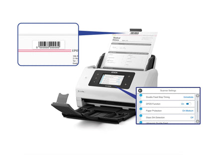Epson WorkForce DS-900WN Arkmatad skanner 600 x 600 DPI A4 Vit