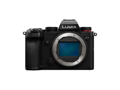 Panasonic Lumix S5 MILC-hus 24,2 MP CMOS 6000 x 4000 pixlar Svart