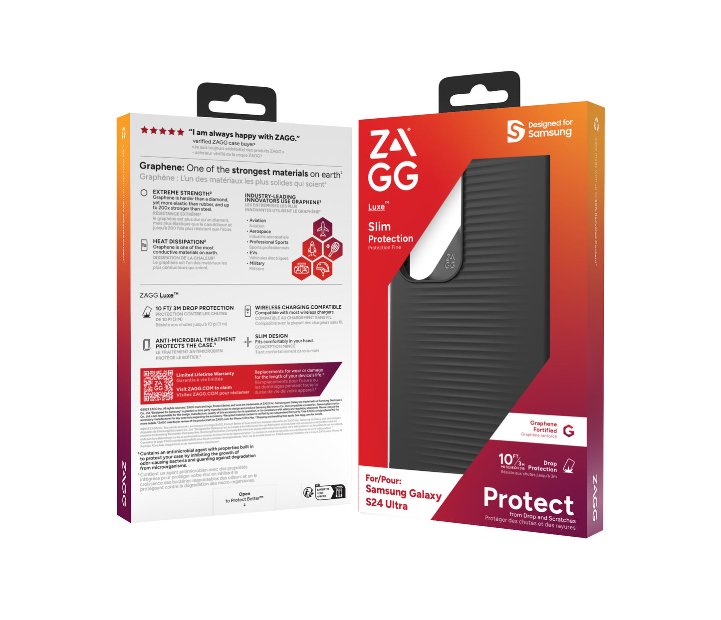 ZAGG Cases Luxe Samsung Galaxy S24 Ultra Black