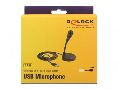 DeLOCK 65868 mikrofoner Svart Mikrofon till PC