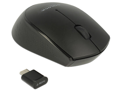 DeLOCK 12526 datormöss Kontor Ambidextrous RF Trådlös Optisk 1000 DPI