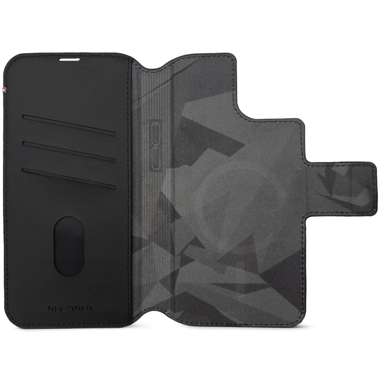 Decoded Modu Wallet mobiltelefonfodral 17 cm (6.69") Plånbok Svart