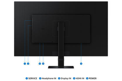 Samsung S70D platta pc-skärmar 81,3 cm (32") 3840 x 2160 pixlar 4K Ultra HD LED Svart