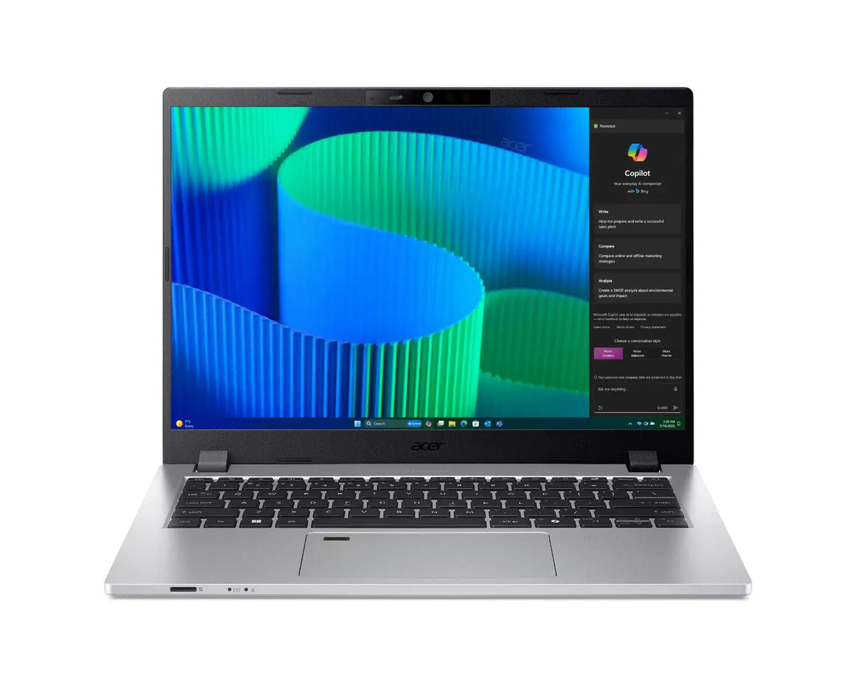 Acer TravelMate P2 TMP214-56-TCO-54AL Intel Core 5 120U Bärbar dator 35,6 cm (14") WUXGA 16 GB DDR5-SDRAM 512 GB SSD Wi-Fi 6E (802.11ax) Windows 11 Pro tyska Silver