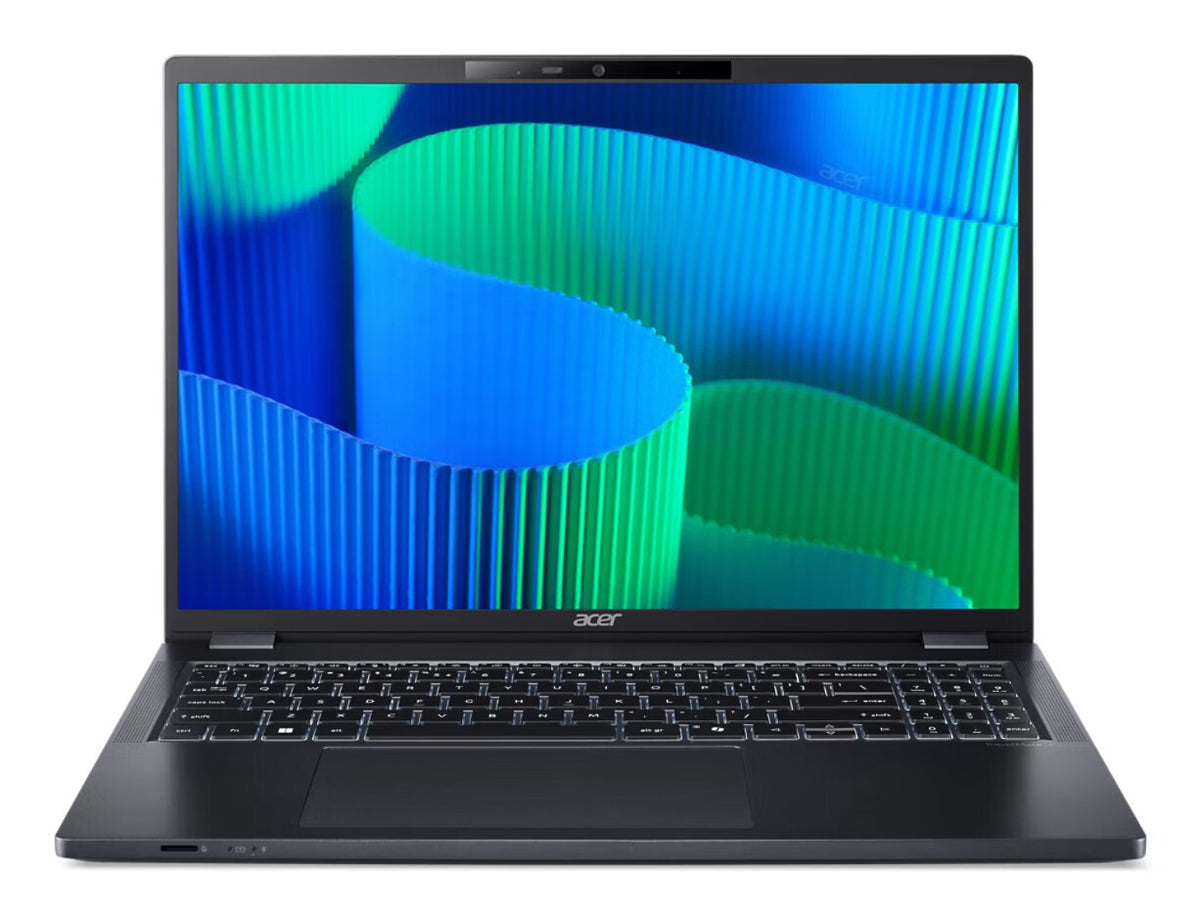 Acer TravelMate P4 TMP416-53-TCO-59MM Intel Core Ultra 5 125U Bärbar dator 40,6 cm (16") WUXGA 16 GB DDR5-SDRAM 512 GB SSD Wi-Fi 6 (802.11ax) Windows 11 Pro Blå