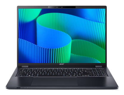Acer TravelMate P4 TMP416-53-TCO-59MM Intel Core Ultra 5 125U Bärbar dator 40,6 cm (16") WUXGA 16 GB DDR5-SDRAM 512 GB SSD Wi-Fi 6 (802.11ax) Windows 11 Pro Blå