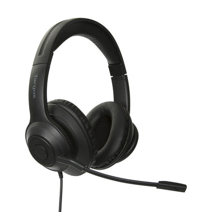 Targus AEH102GL hörlur och headset Kabel Huvudband Samtal/musik USB Type-A Svart
