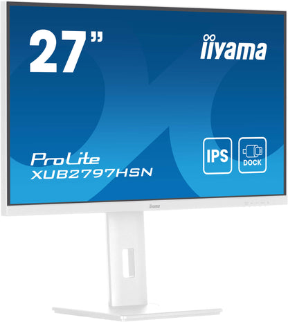 iiyama ProLite XUB2797HSN-W2 platta pc-skärmar 68,6 cm (27") 1920 x 1080 pixlar Full HD LED Vit