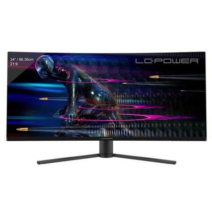 LC-Power LC-M34-UWQHD-165-C platta pc-skärmar 86,4 cm (34") 3440 x 1440 pixlar UltraWide Quad HD Svart, Röd