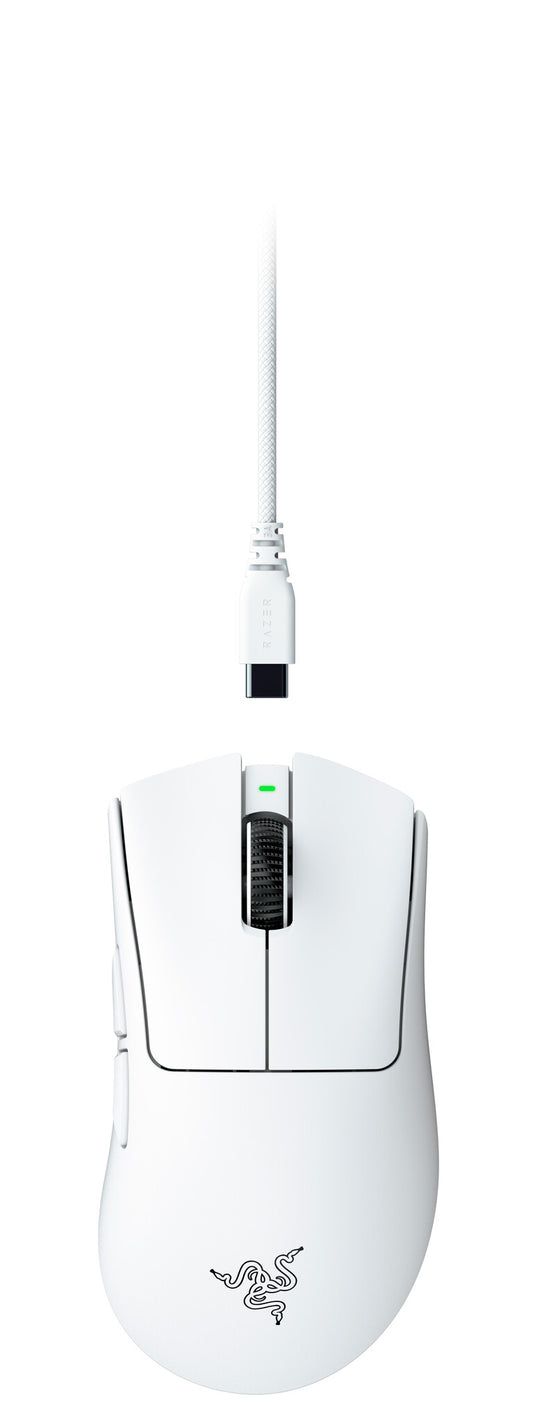 Razer DeathAdder V4 Pro datormöss Spela högerhand RF Wireless + USB Type-A Optisk 45000 DPI