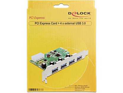 DeLOCK 89363 nätverkskort/adapters Intern USB 3.2 Gen 1 (3.1 Gen 1)