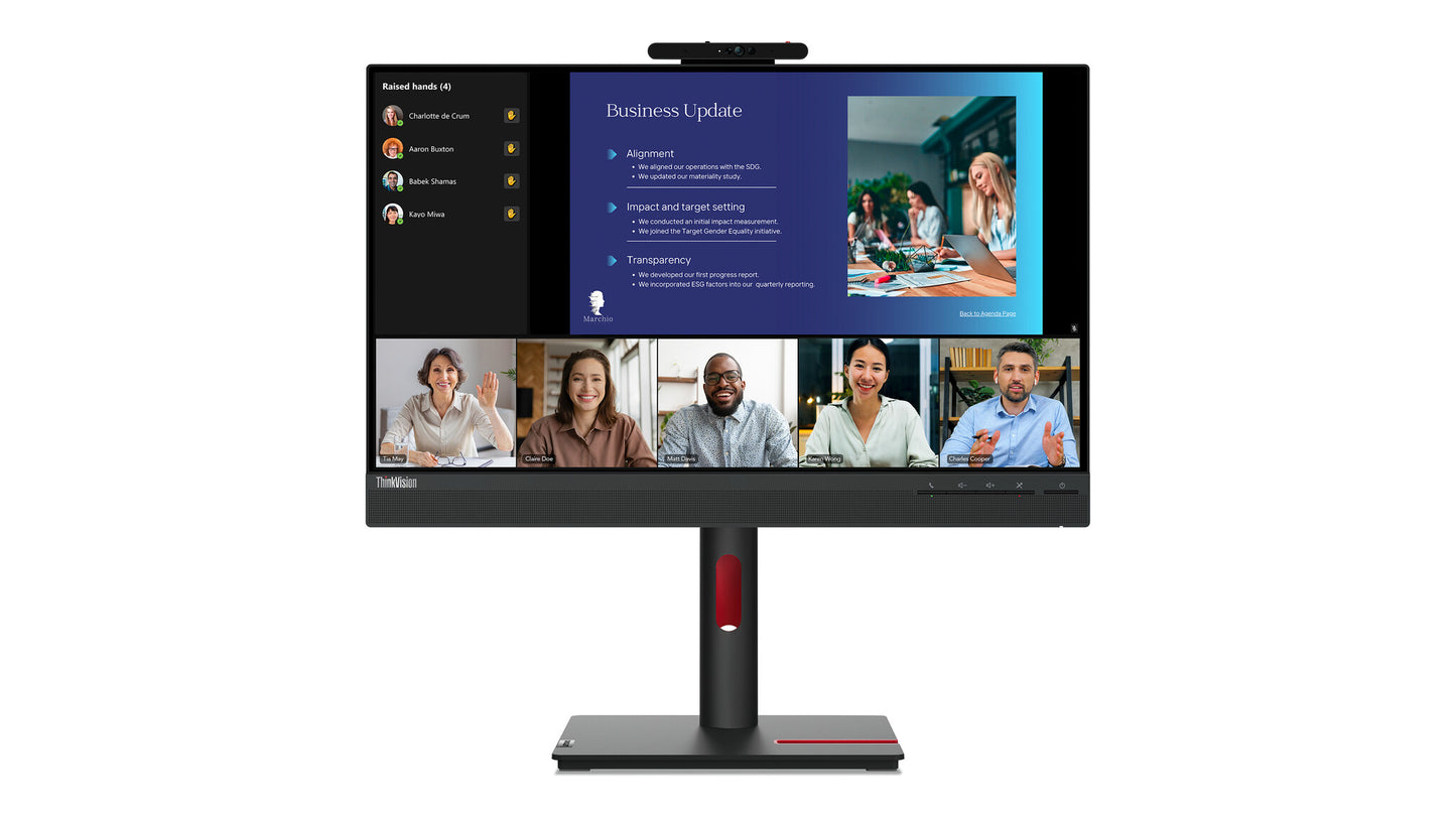 Lenovo ThinkVision T24v-30 LED display 60,5 cm (23.8") 1920 x 1080 pixlar Full HD Svart