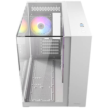 Antec CX600M Trio ARGB White Mini Tower Transparent, Vit