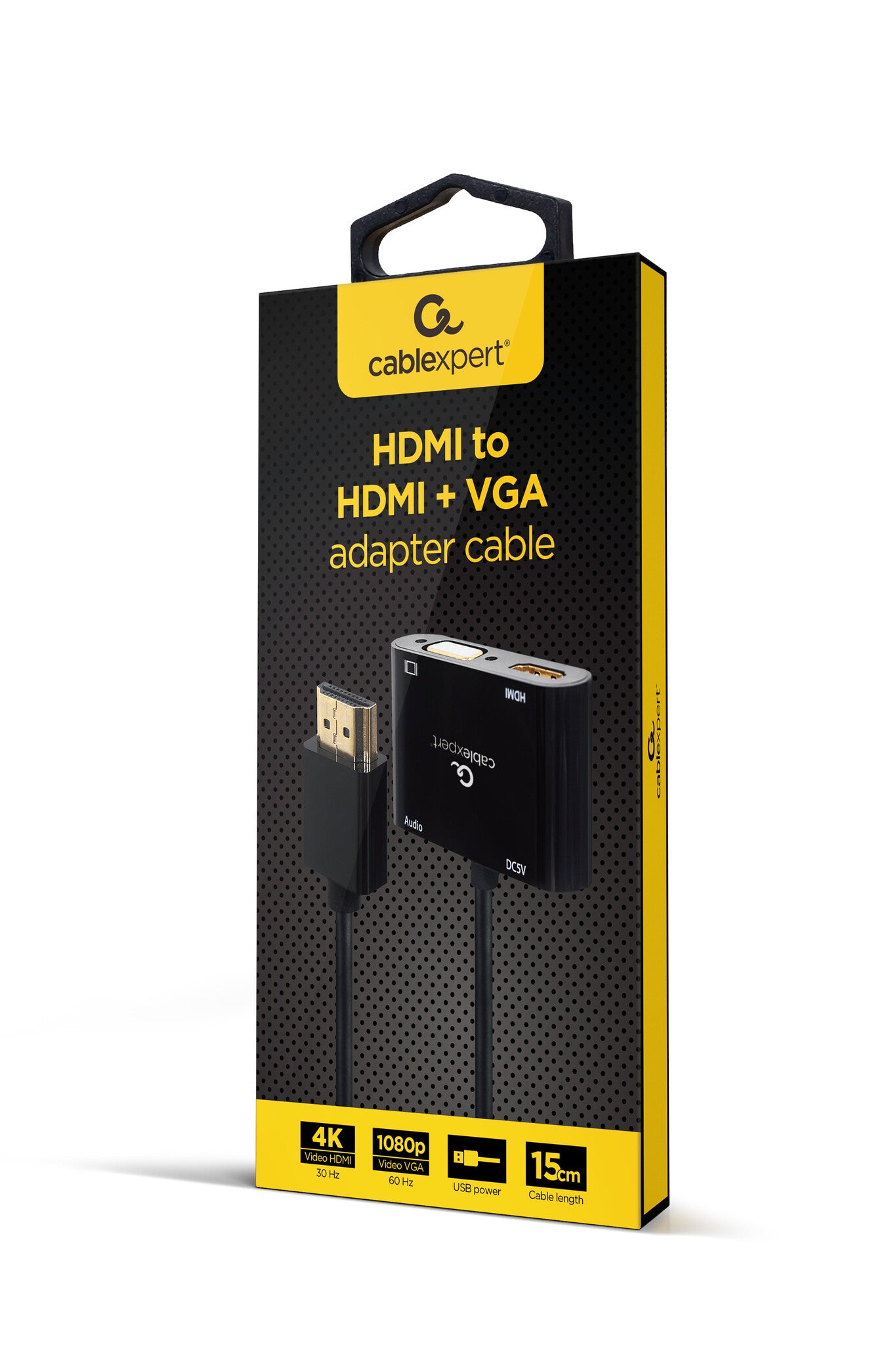 Gembird A-HDMIM-HDMIFVGAF-01 nätverkskort/adapters HDMI, VGA