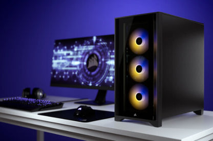 Corsair iCUE 4000X RGB Midi Tower Svart