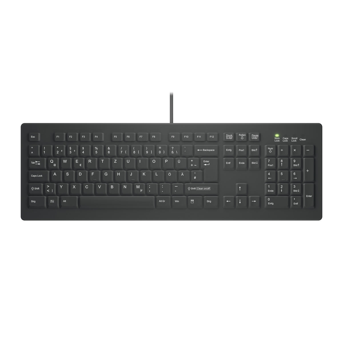 Contour Design Active Key AK-C8100 tangentbord Medical USB QWERTZ tyska Svart