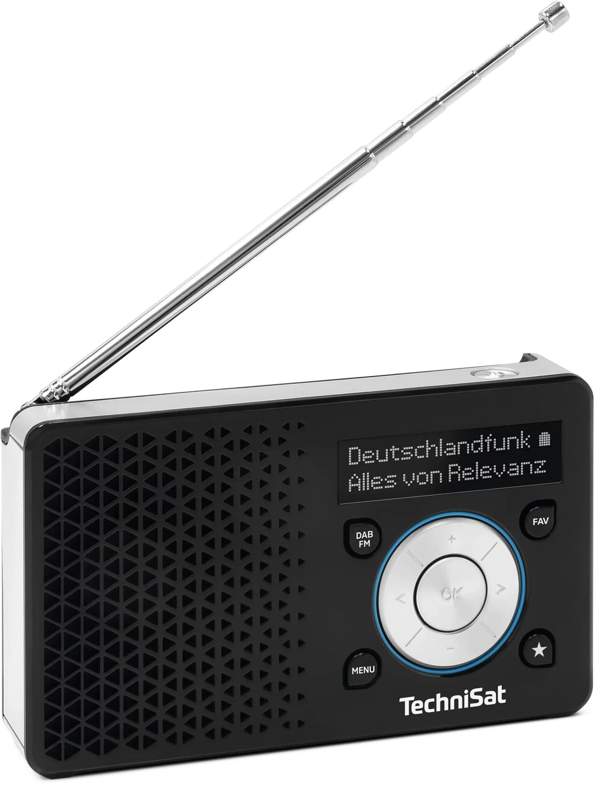 TechniSat DIGITRADIO 1 A Bärbar Analog och digital Svart, Silver