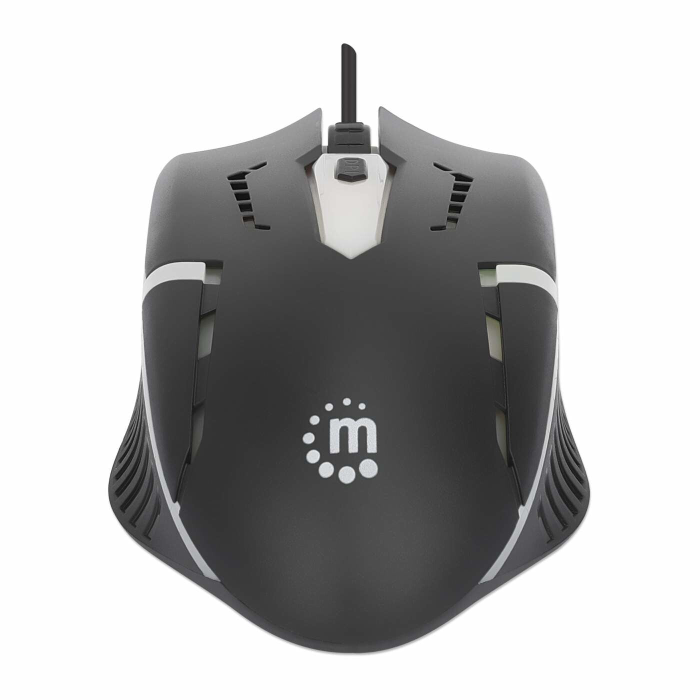 Manhattan 190206 datormöss Spela Ambidextrous USB Type-A Optisk 1500 DPI