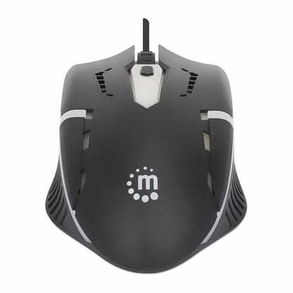 Manhattan 190206 datormöss Spela Ambidextrous USB Type-A Optisk 1500 DPI