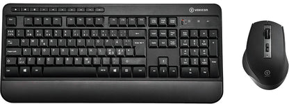 Voxicon 295WL tangentbord Mus inkluderad Kontor RF Trådlös QWERTY Nordic Svart