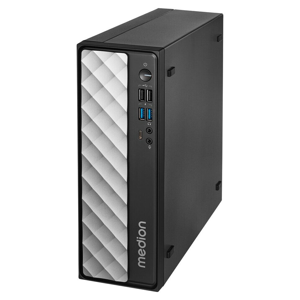 MEDION T80 MINI PC Intel® Core™ i5 i5-12450H 16 GB DDR4-SDRAM 512 GB SSD Mini-PC Svart, Grå