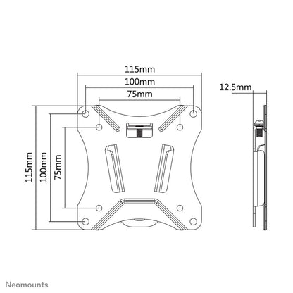 Neomounts NM-W25BLACK tv-fäste 76,2 cm (30") Svart