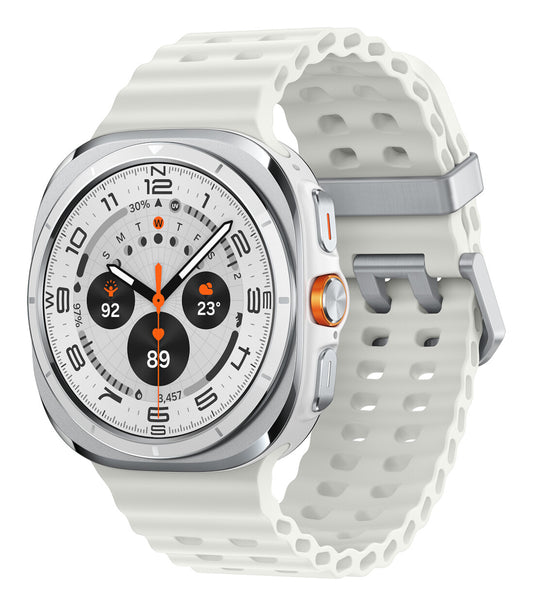 Samsung Galaxy Watch Ultra 3,81 cm (1.5") AMOLED 47 mm Digital 480 x 480 pixlar Pekskärm 4G Vit Wi-Fi GPS