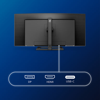 Philips E Line 346E2CUAE/00 platta pc-skärmar 86,4 cm (34") 3440 x 1440 pixlar Wide Quad HD+ LCD Svart