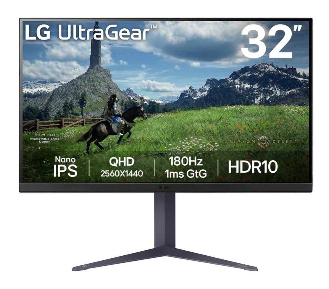 LG 32GS85QX-B platta pc-skärmar 81,3 cm (32") 2560 x 1440 pixlar Quad HD Svart