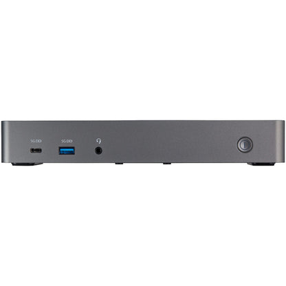 StarTech.com USB-C- och USB-A-dockningsstation - Universal hybriddockningsstation för trippla bildskärmar, DisplayPort och HDMI 4K 60 Hz - 85 W strömförsörjning, 6x USB-hubb, GbE, Ljud - USB 3.1 Gen. 2, 10 Gbit/sek