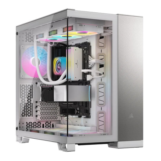Corsair CC-9011285-WW datorväskor Midi Tower Grå, Vit