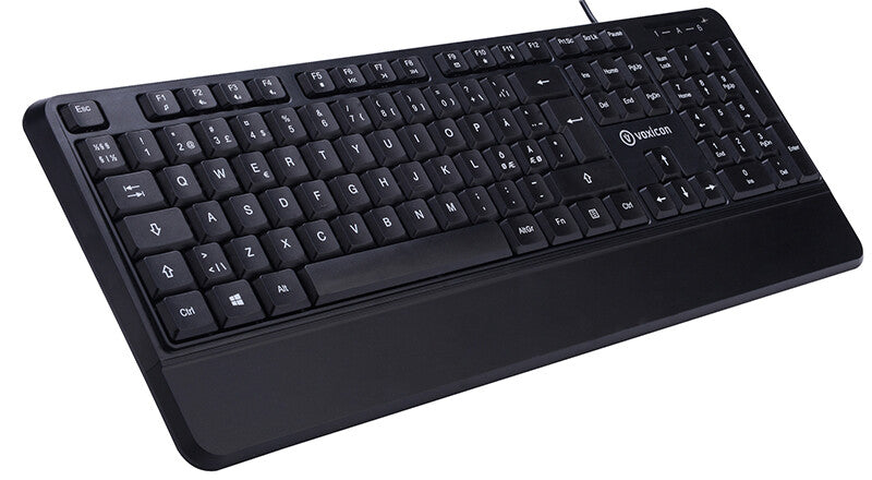 Voxicon DK-201W tangentbord Kontor USB QWERTY Nordic Svart