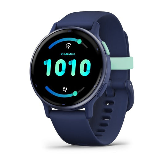 Garmin Vivoactive 5 3,05 cm (1.2") AMOLED 42 mm Digital 390 x 390 pixlar Pekskärm Blå Wi-Fi GPS