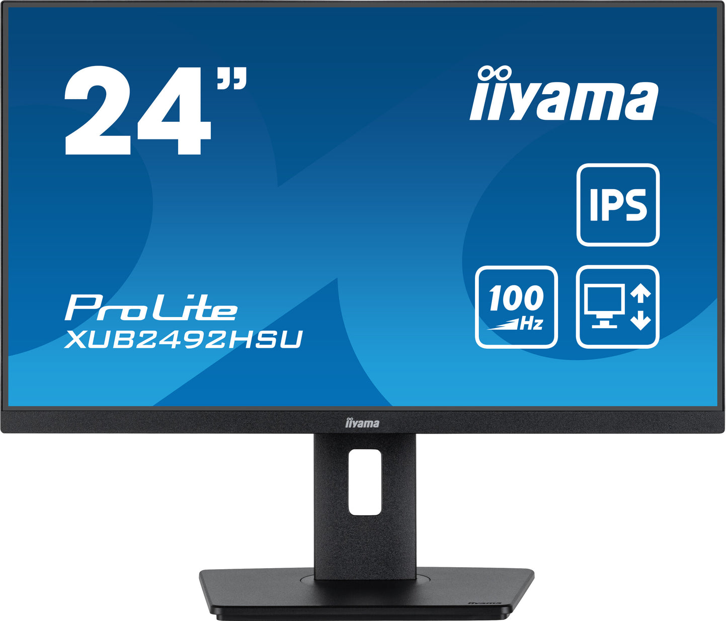 iiyama XUB2492HSU-B6 platta pc-skärmar 60,5 cm (23.8") 1920 x 1080 pixlar Full HD LED Svart