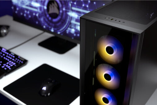 Corsair iCUE 4000X RGB Midi Tower Svart