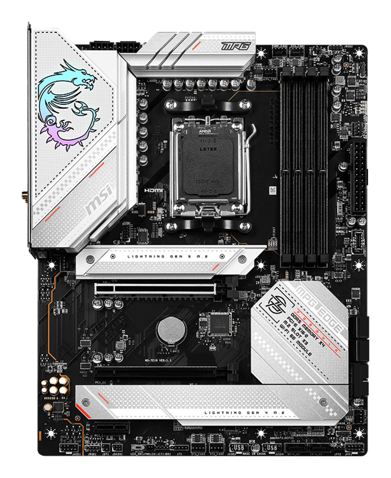 MSI MPG B650 EDGE WIFI moderkort AMD B650 AM5-sockel ATX