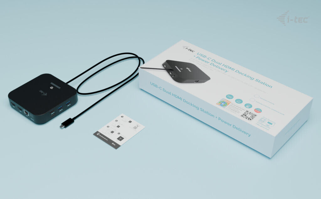 i-tec C31DUALHDMIDOCKPD dockningsstationer för bärbara datorer Kabel USB 3.2 Gen 2 (3.1 Gen 2) Type-C Svart