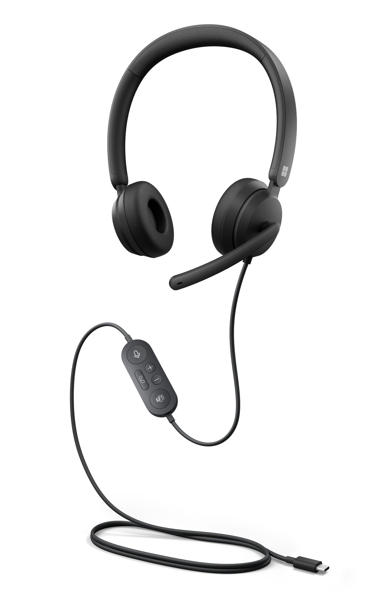 Microsoft Modern USB-C Headset Kabel Huvudband Kontor/callcenter USB Type-C Svart