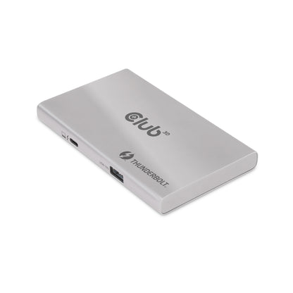 CLUB3D CSV-1580 dockningsstationer för bärbara datorer Dockning Thunderbolt 4 Silver
