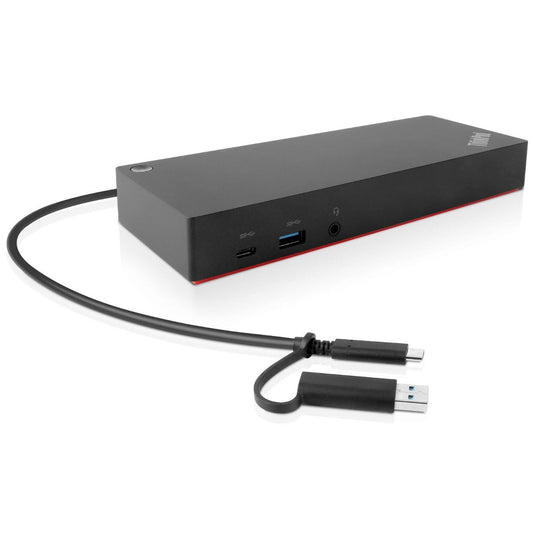 Lenovo 40AF0135EU dockningsstationer för bärbara datorer Kabel Svart