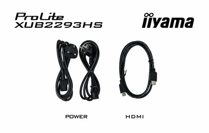iiyama ProLite XUB2293HS-B6 platta pc-skärmar 54,6 cm (21.5") 1920 x 1080 pixlar Full HD LED Svart